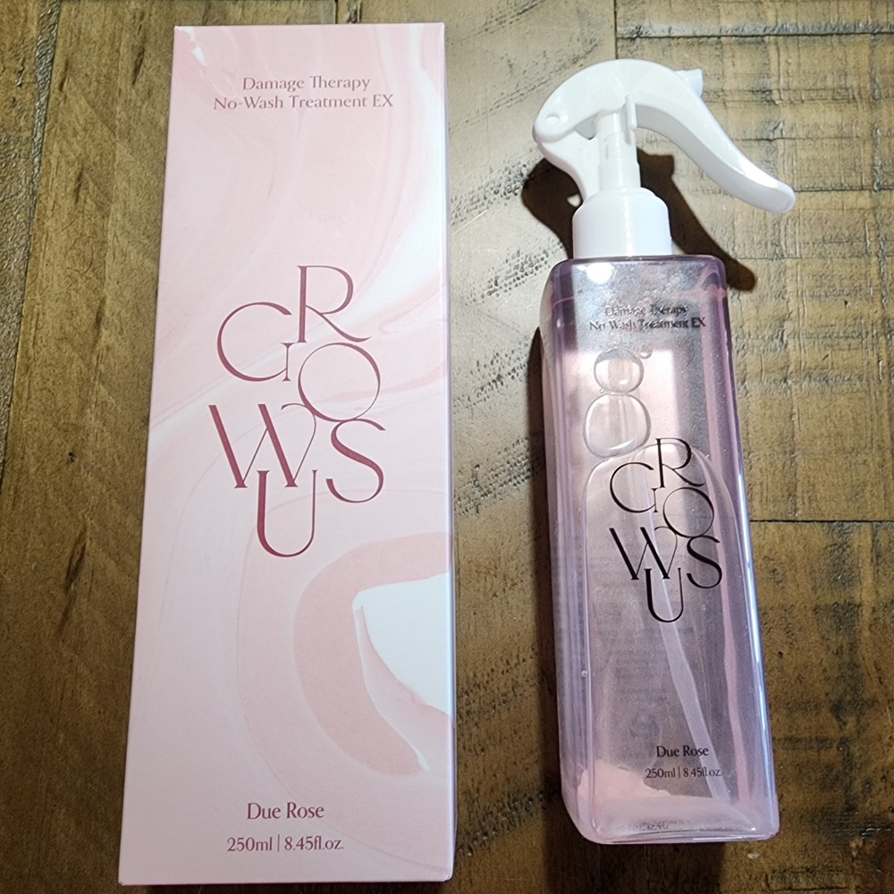 Growus Damage Therapy No-Wash Treatment EX Due Rose 250ml Hair Spray